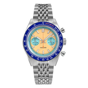 スポーツステンレススチールレトロクロノグラフダイヤルサファイアガラスダイビングクォーツ時計スーパールミナスウォッチ - Product Image 2