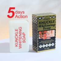 Savon blanchissant pour les mains et les genoux, éliminateur de taches brunes, à l'acide kojique, action en 5 jours, traitement original pour les imperfections.