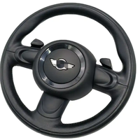 Volant en cuir personnalisé pour mini Cooper R55 R56 R57 R58 R59 R60 Volant en fibre de carbone Affichage LED personnalisé