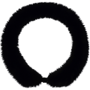 ปลอกหุ้มพวงมาลัย ผ้ากำมะหยี่สีดำ อุปกรณ์ตกแต่งภายในรถยนต์ - Product Image 2