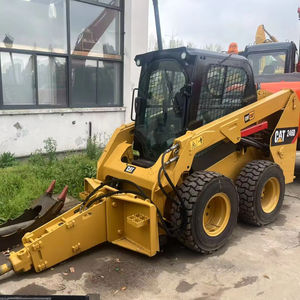 Minicargadora de ruedas Caterpillar CAT 246D de segunda mano barata con cubo de 3 toneladas, recién disponible en Shanghai - Product Image 1