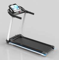 Tapis roulant pliable avec écran LCD clair, design compact pour la marche et la course à domicile