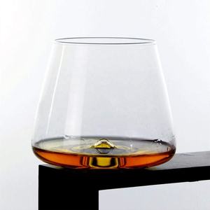Creative Concave Bottom <b>Crystal</b> <b>Glass</b> <b>Shot</b> Cup Stemless Whiskey Tumbler for Juice Cocktail for Enjoying Your Favourite Drink - Product Image 3