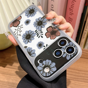 Coque de protection intégrale antichoc deux-en-un pour iPhone 17 Pro Max, motif floral peinture à l'huile de niche - Product Image 4