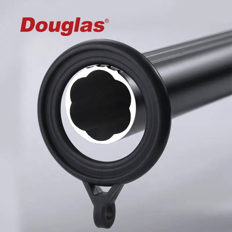 Douglas Curtain Rod Pole Set Aluminium Bedroom Eco-friendly Curtains Rods With Accessories Customized Curtain Pole with brackets
