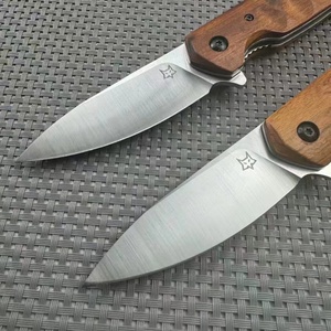 Cuchillo de Caza FOX 308 de Acero Inoxidable de Alta Calidad, Personalizable OEM, para Supervivencia al Aire Libre, con Mango de Madera de Hierro del Desierto, Industrial - Product Image 2
