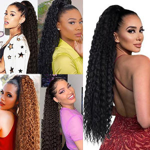 Alileader วิกต่อผมหางม้าแบบผูกเชือกสังเคราะห์หางม้าปลอมแบบยาว - Product Image 6