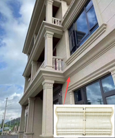 Moulure décorative en plastique en forme de S pour corniche de toit en béton, design élégant