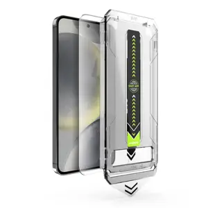 Alignement automatique Kit auto antistatique anti-poussière Protecteur d'écran en verre trempé avec support anti-poussière pour Iphone 15 Pro Max