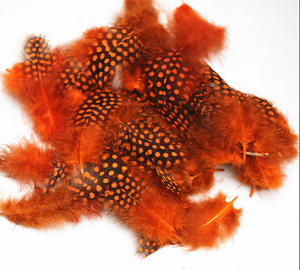 Plumas de Gallina de <span class=keywords><strong>Guinea</strong></span> con Puntos al por Mayor, 10g por Bolsa, para Manualidades, Suministros para Bodas, Disfraces de Mascarada, Ligeras y Fáciles de Usar - Product Image 2