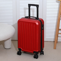 Nouvelle valise de cabine robuste et durable de 20 pouces, plusieurs couleurs, bagage de voyage léger pour étudiants.