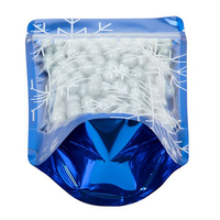 Sachets Doypack en plastique transparent avec dos en film, à fermeture zip, pour l'emballage de snacks, épices, noix, aliments, café et thé