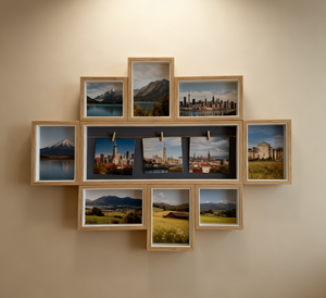 עץ 11 מסגרת פתיחת תמונה עבור קולאז 'זכרונות קולאז' ותמונות משפחה עם 3 קליפים - Product Image 1