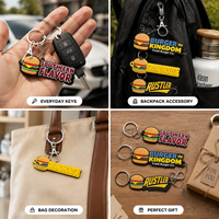 Porte-clés en PVC souple personnalisé avec votre propre logo, vente en gros, porte-clés en caoutchouc moulé 2D 3D, porte-clés pour cadeau promotionnel, entreprise