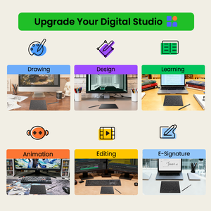 تابلت الرسم الاحترافي المحمول DigiDraw Turing Basic <span class=keywords><strong>M</strong></span> T610 للرسوم المتحركة والفنون، تابلت الرسم بالقلم - Product Image 5