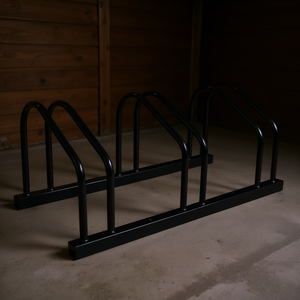 Support de stationnement pour vélo D0100H5KD7X, pour roues de 22 à 28 pouces, support de sol intérieur, peint en noir, support de rangement pour garage - Product Image 2