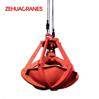 ZEHUA Grappin de préhension multi-pétales pour ferraille de coques d'orange 0,8 m³-12 m³ Moteur hydraulique CE pour levage de déchets métallurgiques