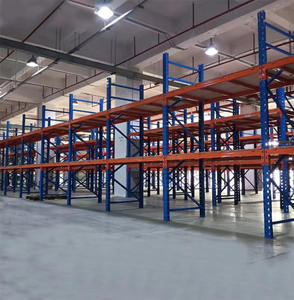 Hochleistungs-Metall lager regal mit starker Tragfähigkeit Aufrechte Trägers chicht platte Einseitige Funktion - Product Image 2