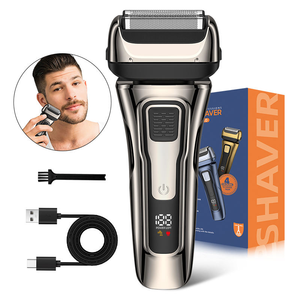 Reciprocating <b>Shaver</b> for Men IPX6 Waterproof USB Rechargeable Foil Washable Home, & Hotel Use Triple-Blade S - Product Image 1