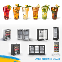Réfrigérateur vitrine pour boissons froides X-MING, pour supermarchés et magasins, mini réfrigérateur vertical avec porte en verre