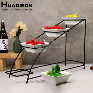 Equipo de Catering Huadison, Equipo de Cafetería Buffet, Servidor de Buffet de Cerámica, Exhibidor de Frutas para Bodas y Hoteles - Product Image 2