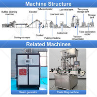 HNOC Commerciële Tomatensaus Productiefabriek Ketchup Maker Kleine Extractie Tomatenpuree Maakmachine