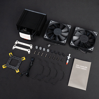 Refroidisseur de processeur liquide haute performance AsiaHorse, ventilateur PWM 120 mm à double roulement à billes, 235 W TDP, 4 caloducs, refroidisseur d'ordinateur