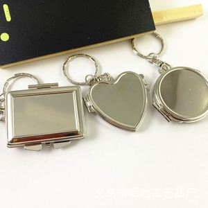 Porte-clés cadre photo en métal de 5 cm, miroir double face avec photo insérable, cadeau de remise de diplôme DIY, petit accessoire personnalisable - Product Image 6