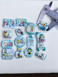 Cadena para Teléfono Móvil con Cuentas y Lentejuelas, Diseño de Niña con Cereza, Impresión a Doble Cara, Serie Temática, Accesorio para Bolsos, Colgante DIY - Product Image 6