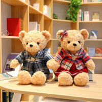 LK Hot-sell Valentine Gift New Design Couple Dress Plush Toy Fancy Soft Toys Teddy Bear