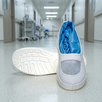Bottes montantes antistatiques et anti-poussière personnalisables avec logo pour ateliers de purification électronique et alimentaire, chaussures longues épaissies