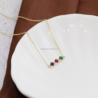 Bestseller Halskette 14K Au585 Echtes Massives Weißgold Labor-Edelstein für Damen Feiner Schmuck Maßgefertigtes Design