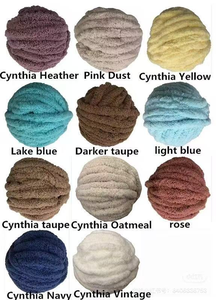 Fil chenille végétalien épais Bernat Design 7 Jumbo pour couverture, écharpe, lit pour chien et chat - Vente en gros - Product Image 6