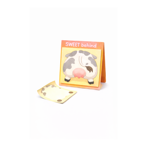 Bloc-notes adhésif en forme de fesses de vache, parfumé, conforme IFRA, idéal pour les fêtes d'enfants et les étudiants - Product Image 1