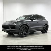 Sur mesure 12000T Forgé |   Norme DOT |   MOQ 4 S1-00308 18-24 Jantes noires mates à cinq branches profondes pour Porsche Cayenne