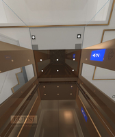 Ascenseur de maison de haute qualité à 2 étages, petit design moderne pour les villas AC Drive Home Lift