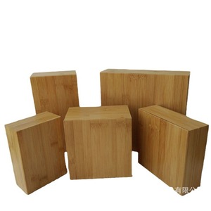 Caja de almacenamiento de bambú rectangular de 8,5 cm de alto, caja de regalo hecha a mano para envasar té y dumplings de arroz - Product Image 2