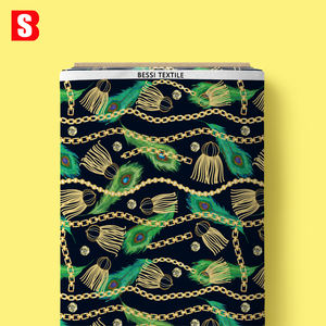 قماش قطني مطبوع من ريش وسلسلة بيسي قطن عضوي ليبرتي تانا قماش قطن لفساتين النساء - Product Image 2