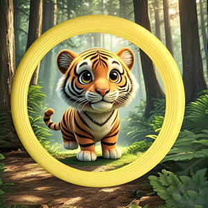 Disque volant en plastique souple TPR de 20 cm de diamètre pour enfants, jouet d'extérieur sûr et durable pour les jeux et les sports des enfants - Product Image 2