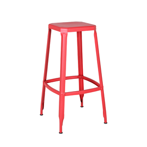 Cổ điển công nghiệp màu đen kim loại thanh phân truy cập ghế cao cho nhà bếp phòng ăn phòng khách nhà khách sạn ngoài trời-stackable - Product Image 3