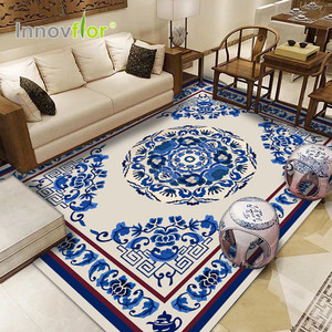 <span class=keywords><strong>Tappeto</strong></span> Tradizionale Cinese in <span class=keywords><strong>Lana</strong></span> Neozelandese, Elegante Blu e <span class=keywords><strong>Bianco</strong></span>, Lussuoso per Soggiorno e Camera da Letto, Annodato a Mano - Product Image 3