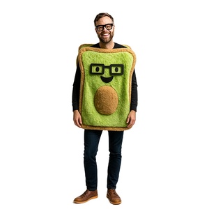 Costume en peluche Toast à l'<span class=keywords><strong>avocat</strong></span> pour adulte, tenue amusante en forme de nourriture, <span class=keywords><strong>déguisement</strong></span> pour Halloween, carnaval, fête, spectacle, cosplay - Product Image 1