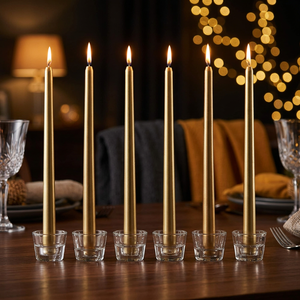 Candelabro de Aluminio Hecho a Mano, Ligero y Resistente al Calor, Elegante Soporte Decorativo para Velas, para Decoración del Hogar y Comedor - Product Image 4