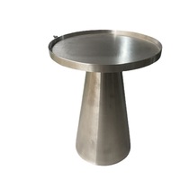 Table basse moderne minimaliste de luxe léger en acier inoxydable, portable et détachable pour salon, extérieur et balcon