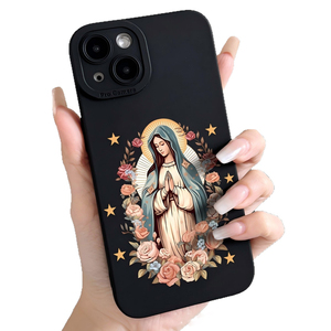 Coque de téléphone portable en TPU avec impression étoile et fleur, protection de l'objectif, pour iPhone X, XR, XS, 11, 12, 13, 14, 15, 16, 17 Pro Max - Product Image 5