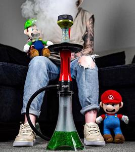 Huca Pot Nuevo en stock Vidrio ruso OVO Aleación de aluminio Agua con tubo de silicona Clip Humo - Product Image 1