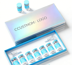 Impresión Personalizada, Embalaje Impermeable para Péptidos, Etiqueta <span class=keywords><strong>de</strong></span> 2 ml/3 ml/10 ml y <span class=keywords><strong>Caja</strong></span> para Péptidos, 1 Paquete <span class=keywords><strong>de</strong></span> 10 Viales, Bandeja <span class=keywords><strong>de</strong></span> Plástico, <span class=keywords><strong>Caja</strong></span> Holográfica - Product Image 2