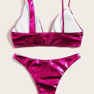 ชุดว่ายน้ำวันพีซแบบเกาะอกลายเรียบสำหรับผู้หญิง พร้อมกระโปรงคลุมชายหาดลายดอกไม้ผูกด้านหน้า ชุดว่ายน้ำแบบสั่งทำพิเศษสำหรับใส่ไปชายหาด - Product Image 2