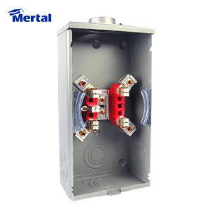 Giá Thấp 200 Amp Dual 5 Thiết Bị Đầu Cuối Hàm <span class=keywords><strong>Gang</strong></span> Đồng Hồ Đo Cơ Sở Vuông - Product Image 2