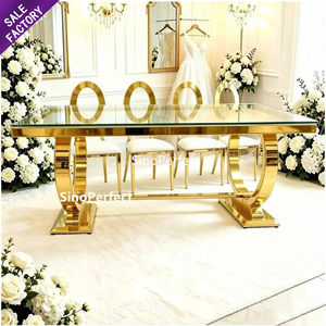 New Product Mirror Stainless Steel <b>Table</b> Foshan Hotel Round Dining Decoration for a Wedding <b>Table</b> - Product Image 1